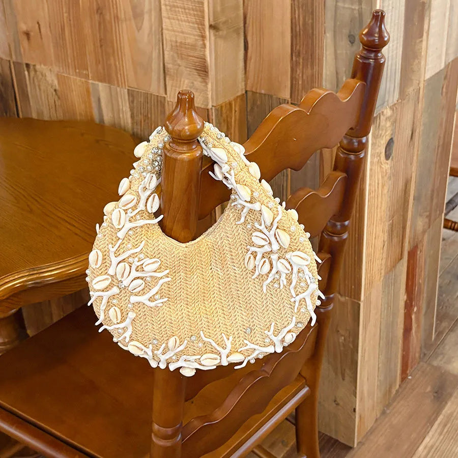 Fringed Round-Handle Handbag