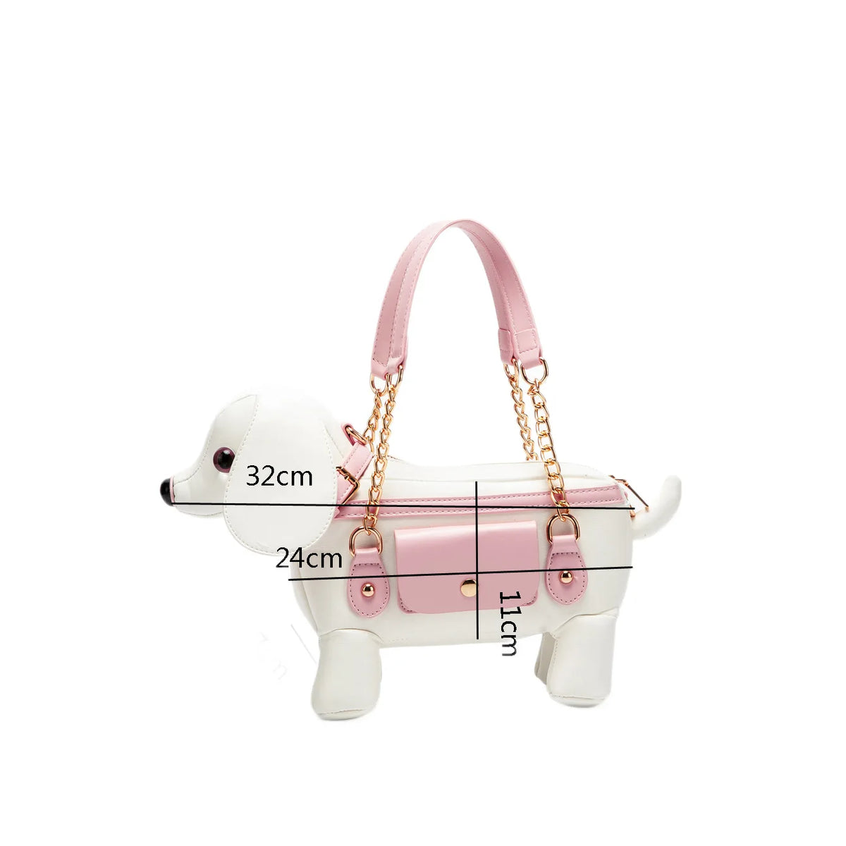 Dog-Shaped Crossbody Bag