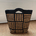 Geometric Woven Tote Bag