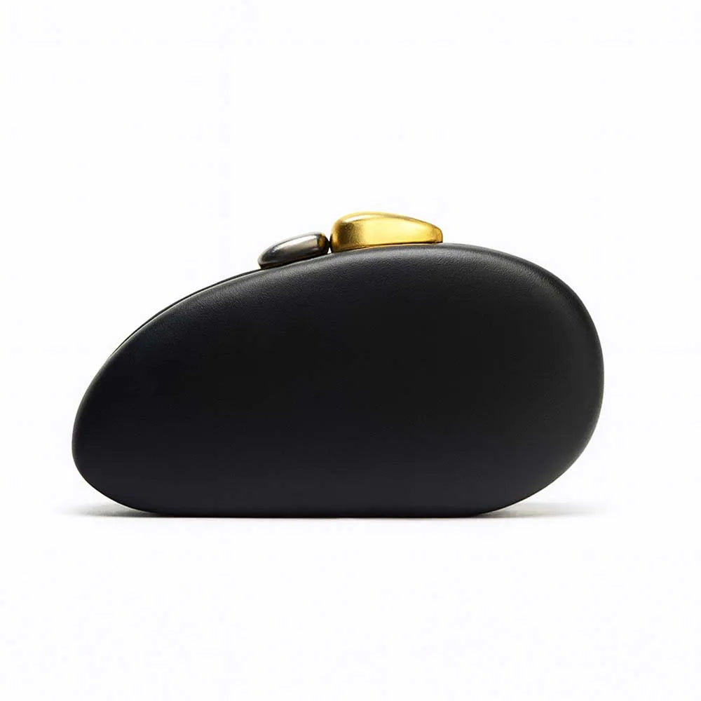 Oval Box Clutch Bag