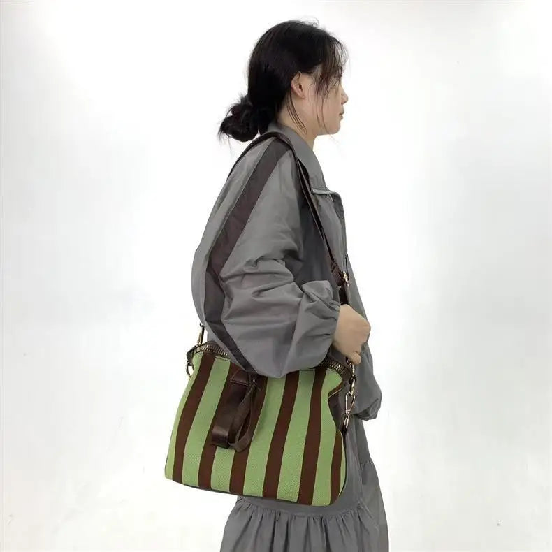 Striped Bowling Bag