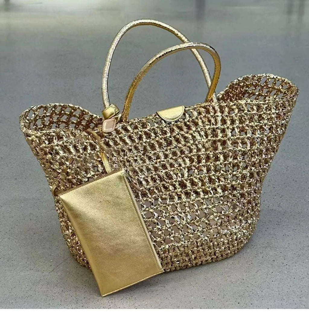 Open-Weave Tote Bag