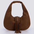 Tassel-Detail Hobo Bag