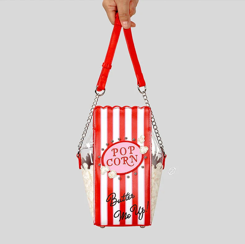Popcorn Carton Crossbody Bag