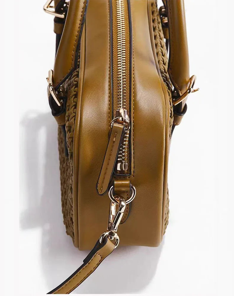 Cutout Bowling Shoulder Bag