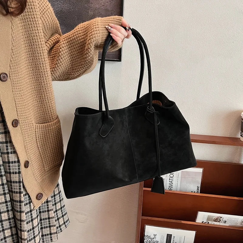 Winged Shoulder Tote Bag