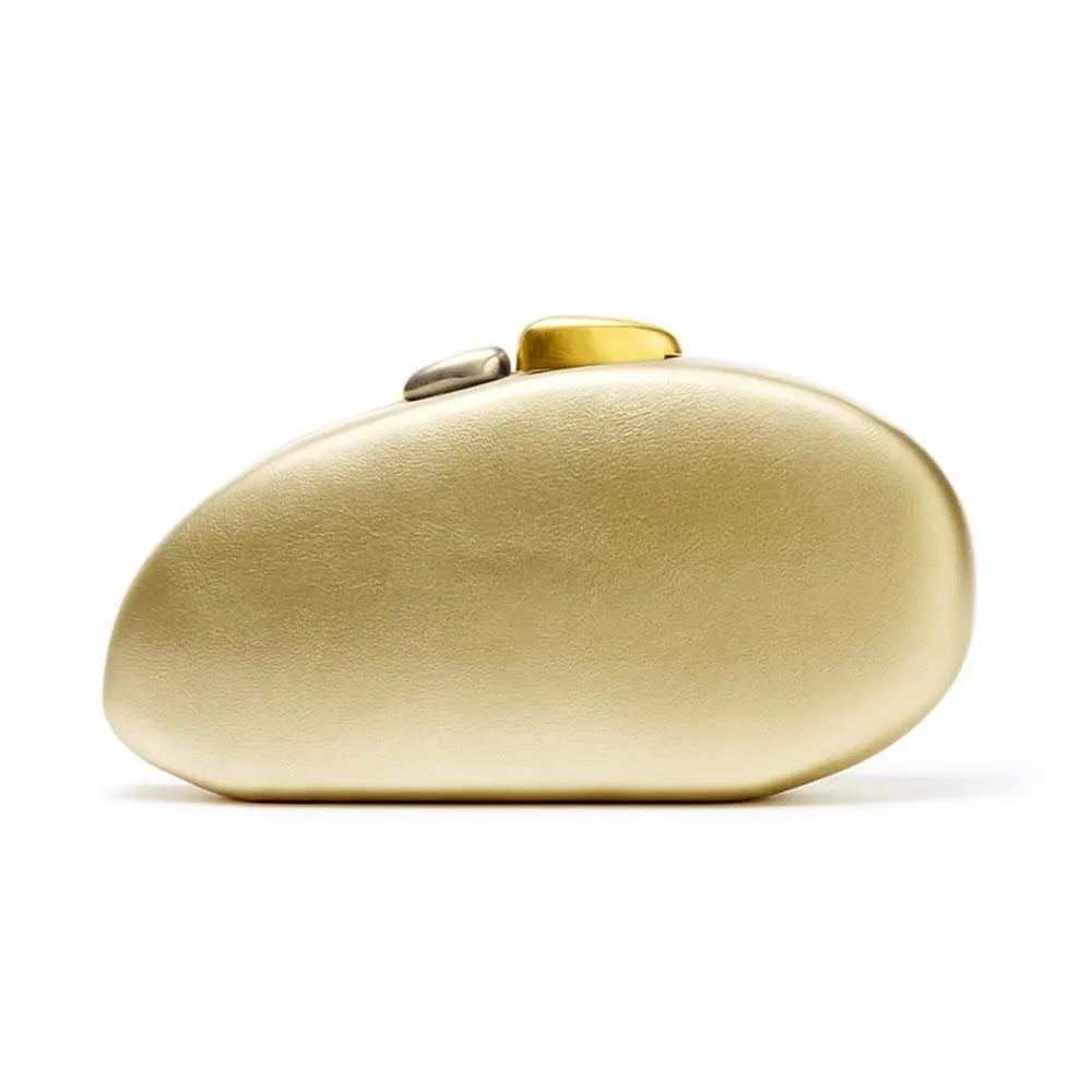 Oval Box Clutch Bag