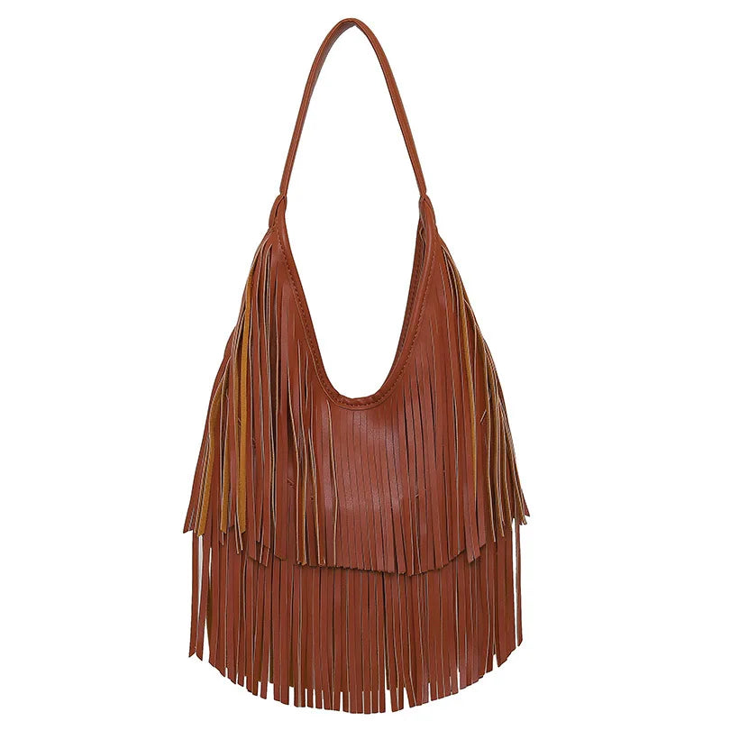 Long-Fringe Shoulder Bag