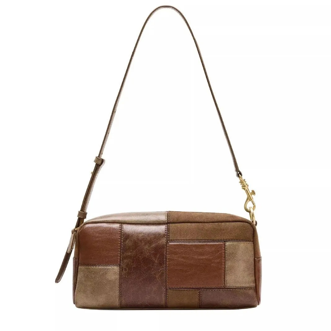 Patchwork Rectangular Shoulder Bag