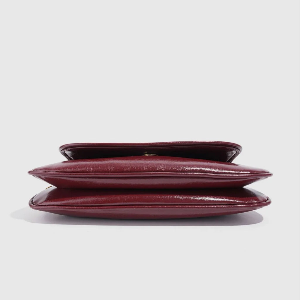 Glossy Flap Shoulder Bag