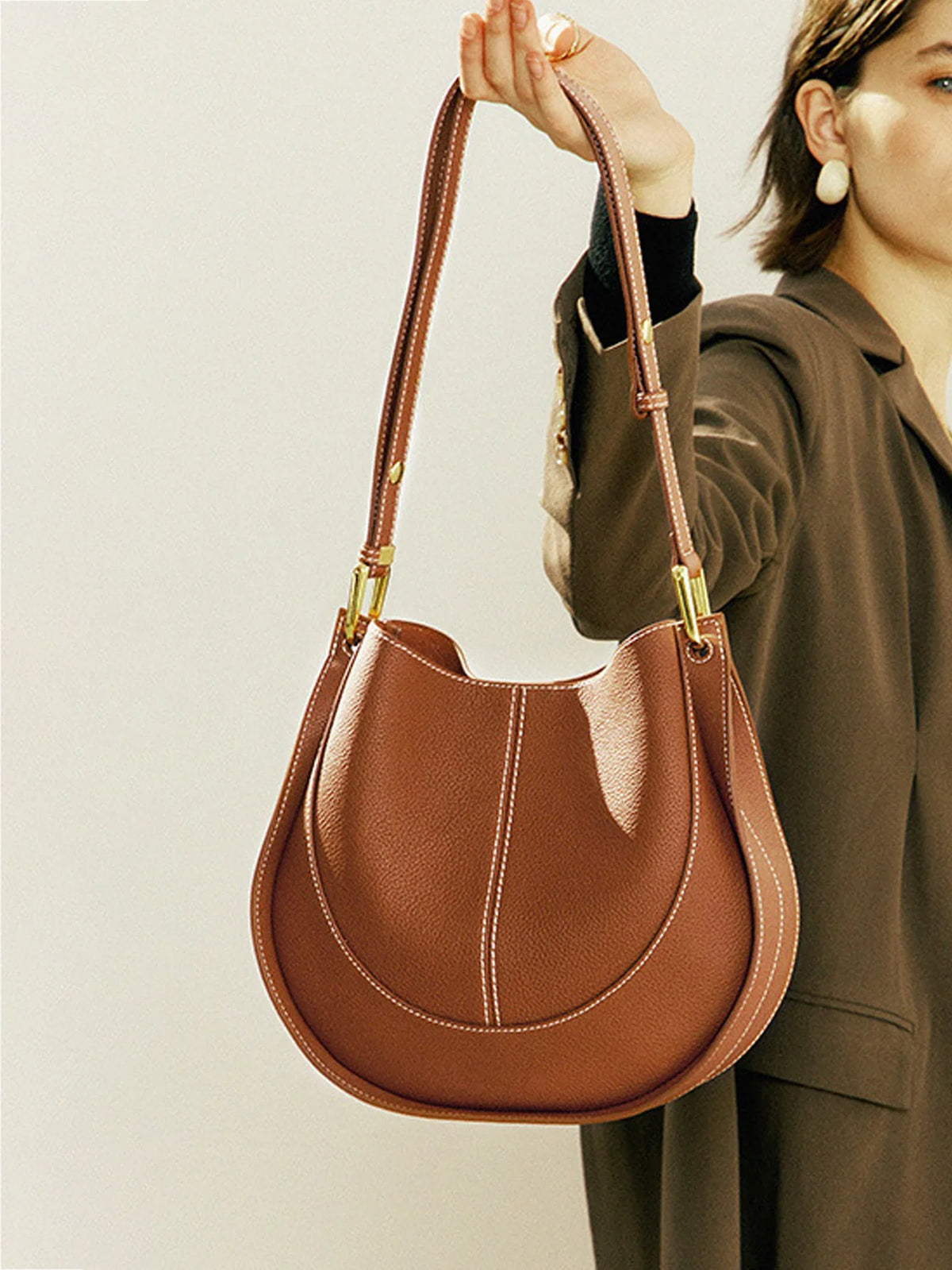 Curved Shoulder Bag