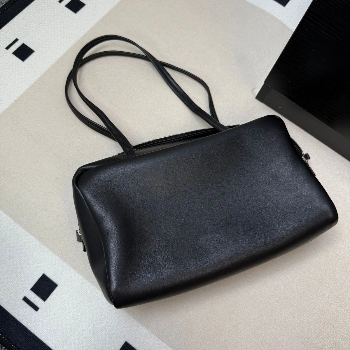 Rectangular Boston Shoulder Bag