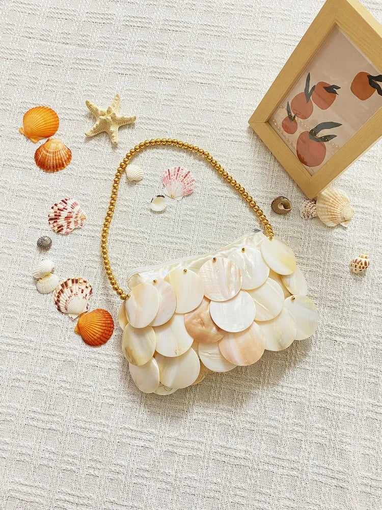 Disc Fringe Chain Bag