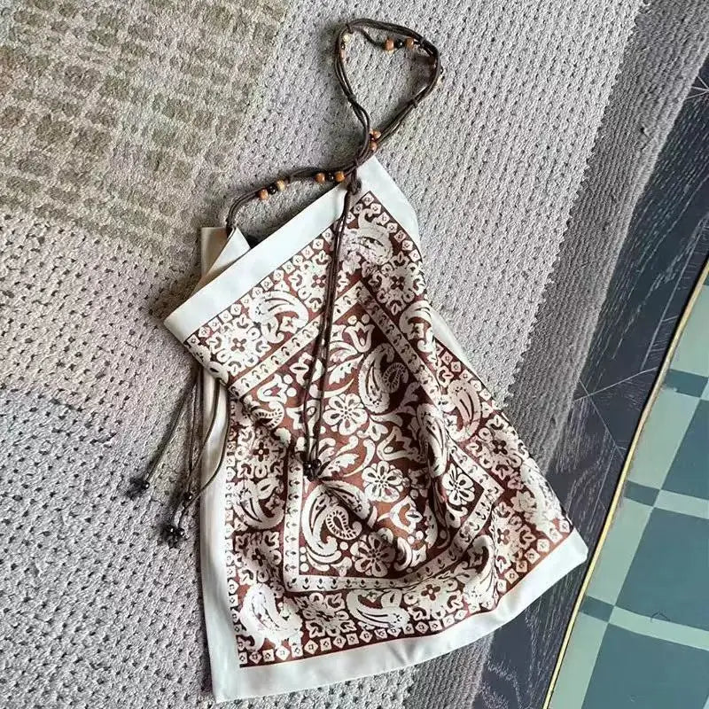 Printed Slouchy Shoulder Bag