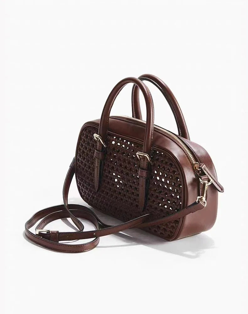 Cutout Bowling Shoulder Bag