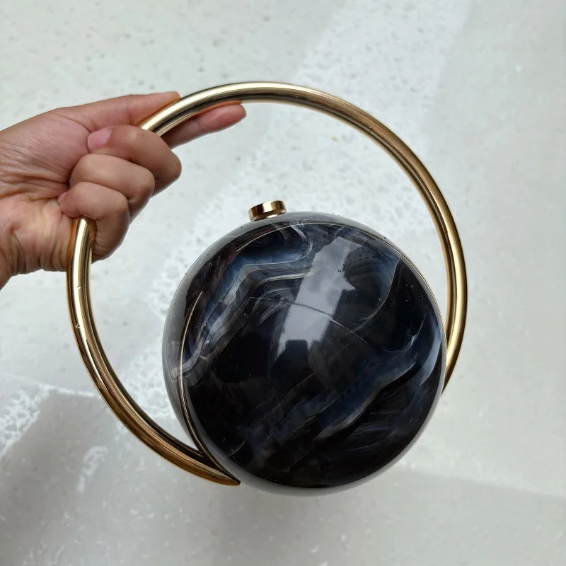 Round Evening Handbag