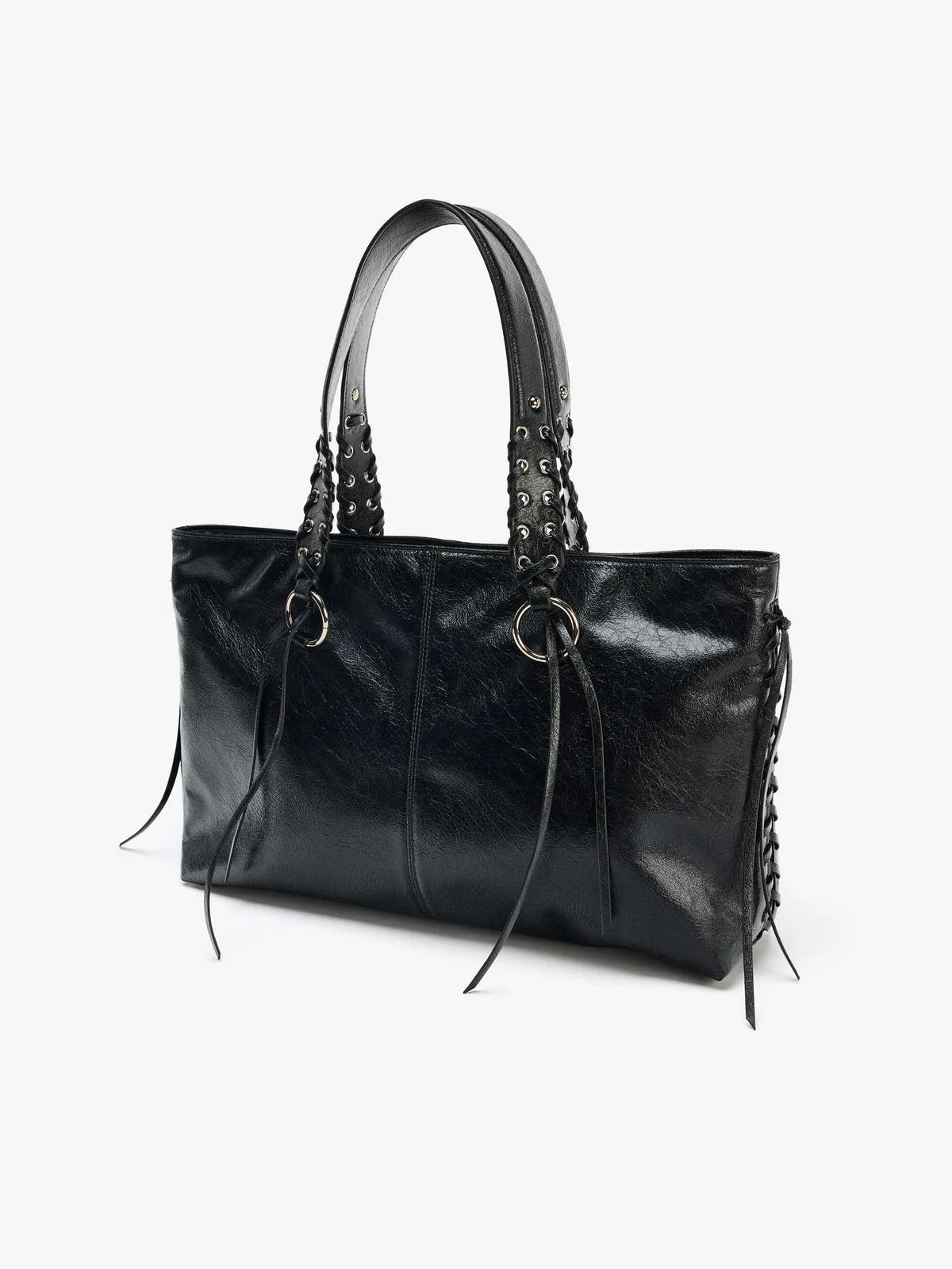 Buckled Side-Pocket Shoulder Bag