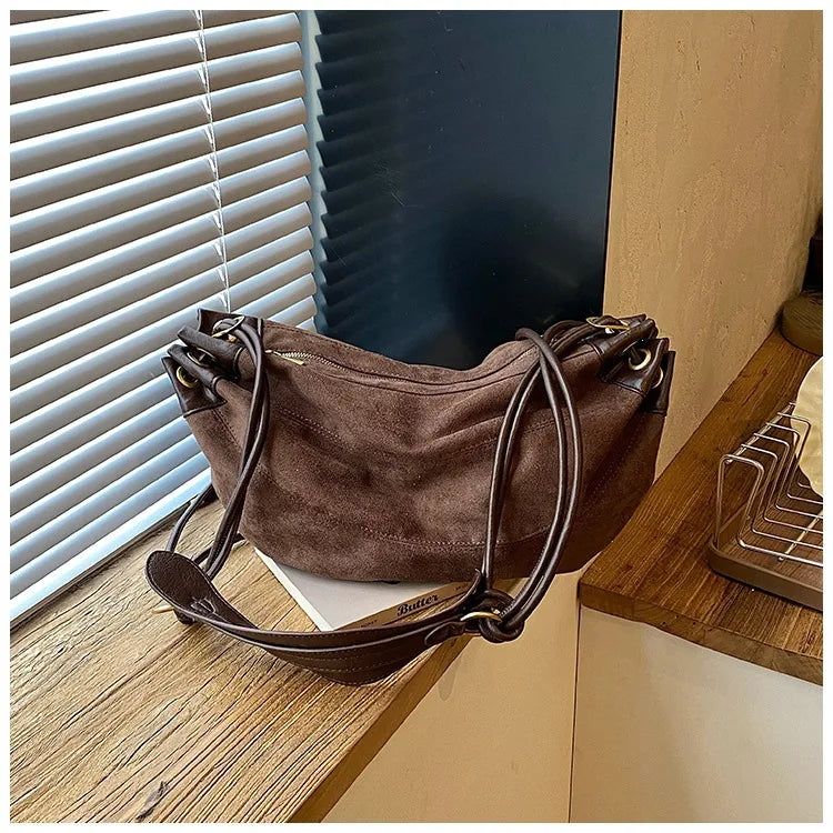 Color-Block Hobo Shoulder Bag