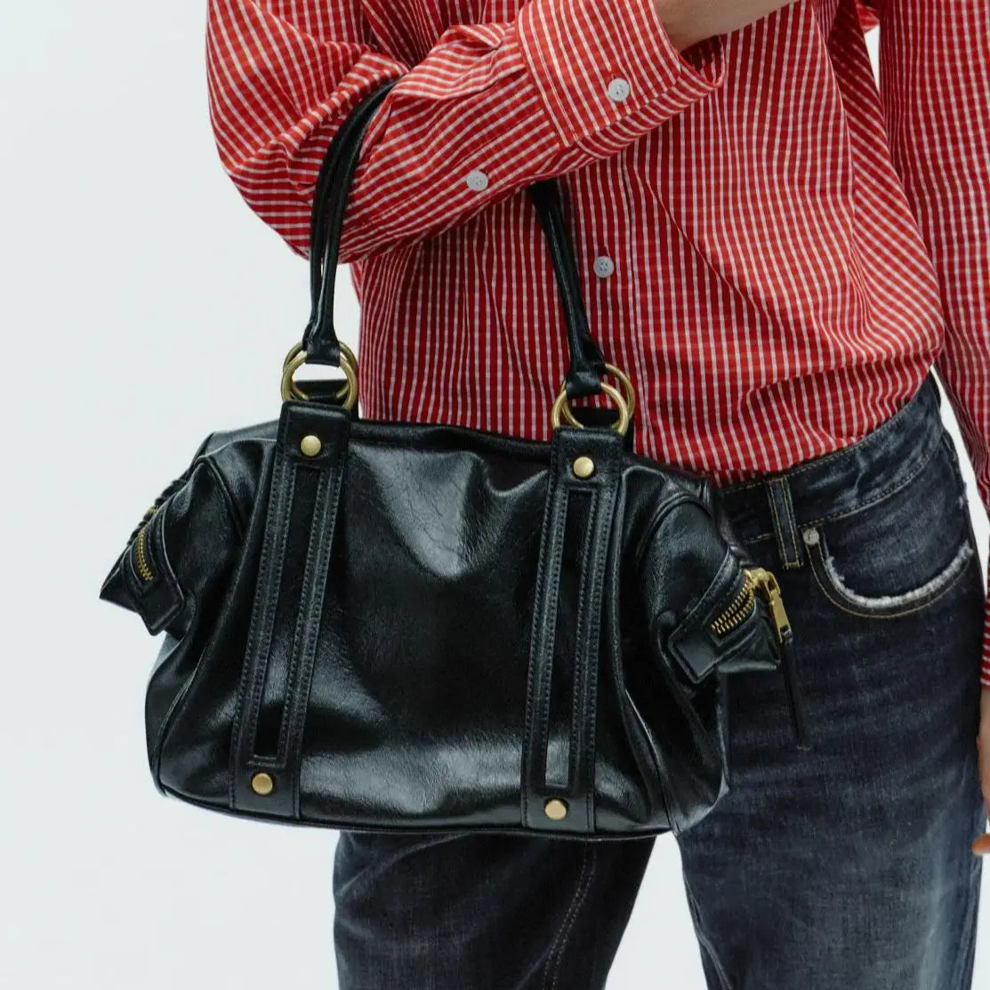 Buckled Shoulder Bag