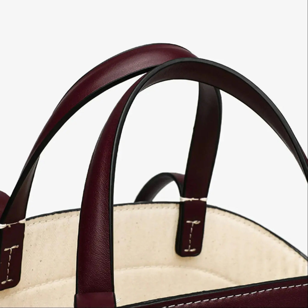 Structured Top-Handle Tote Bag