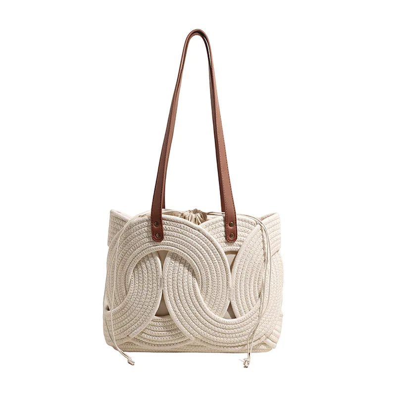 Loop-Pattern Shoulder Bag
