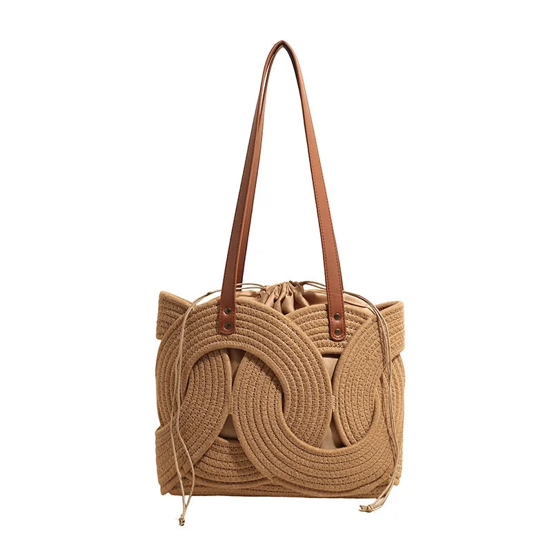 Loop-Pattern Shoulder Bag