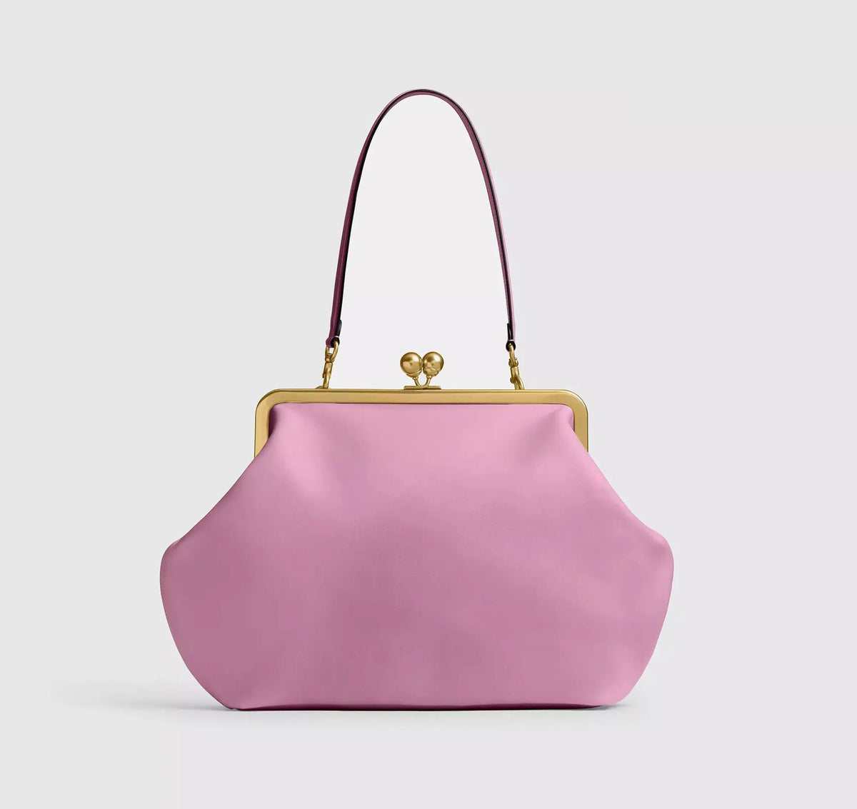 Folded Kiss-Lock Clutch Bag