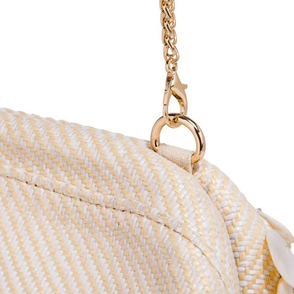 Disc-Embellished Dome Shoulder Bag