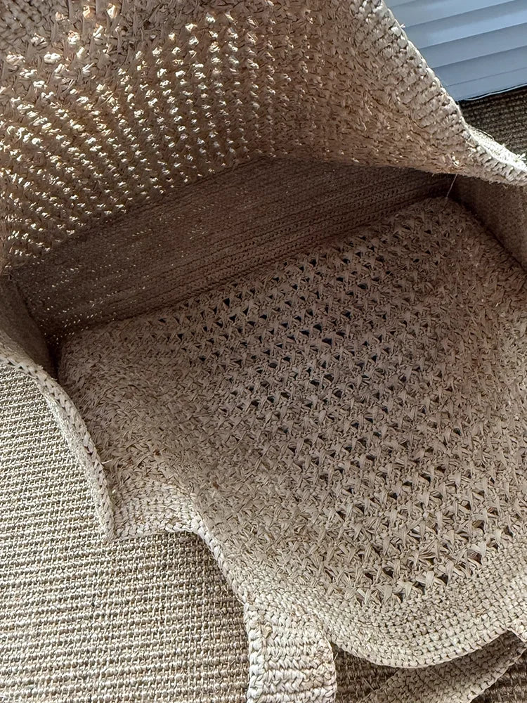 Woven Shoulder Tote Bag