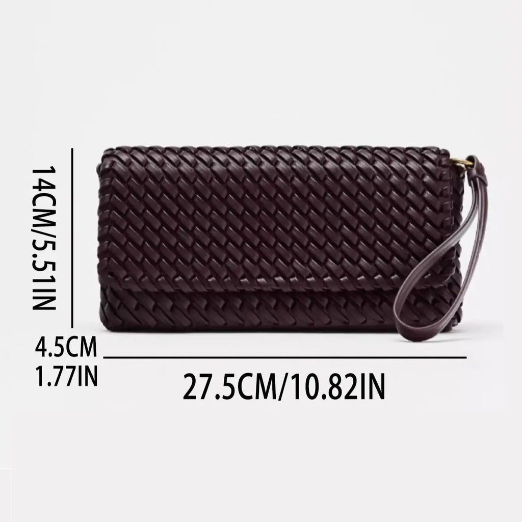 Woven Rectangular Shoulder Bag