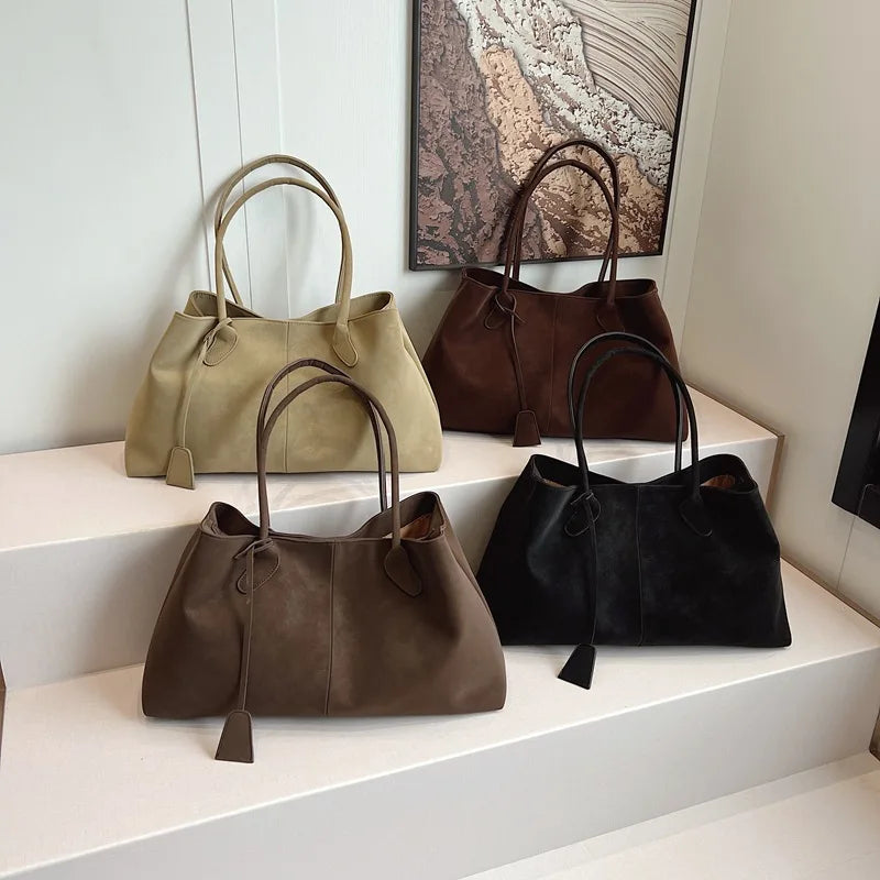 Winged Shoulder Tote Bag