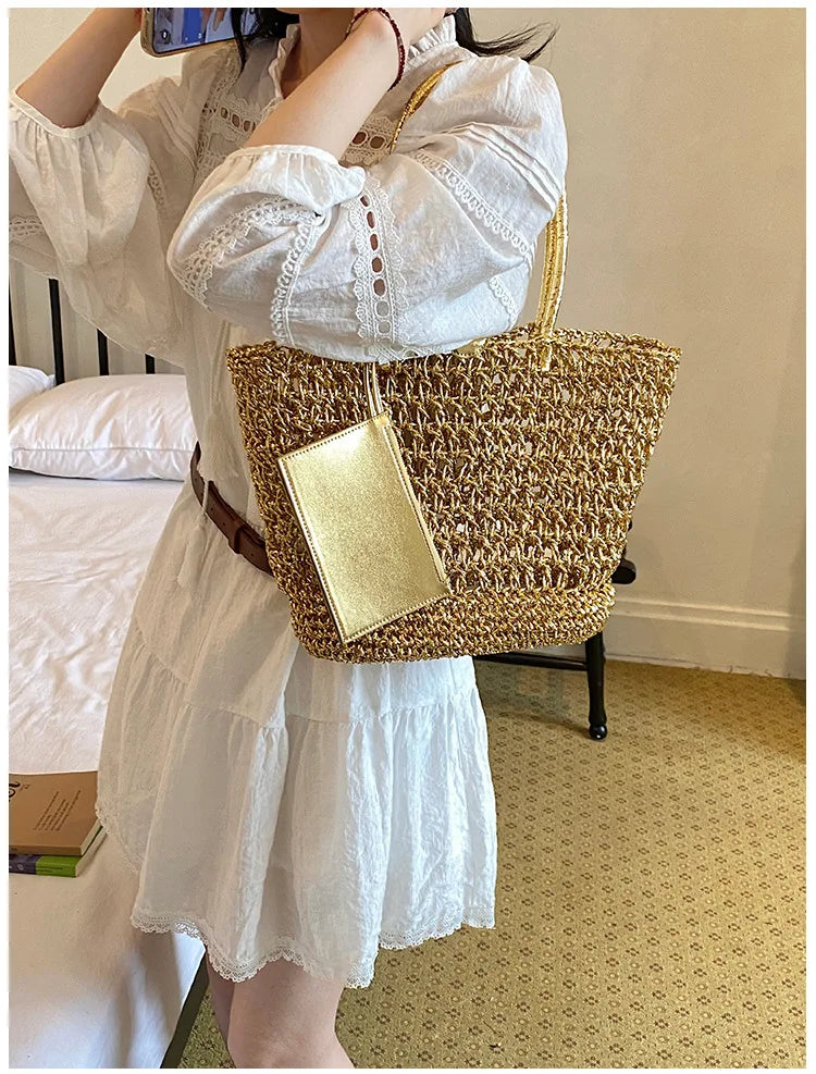 Open-Weave Tote Bag