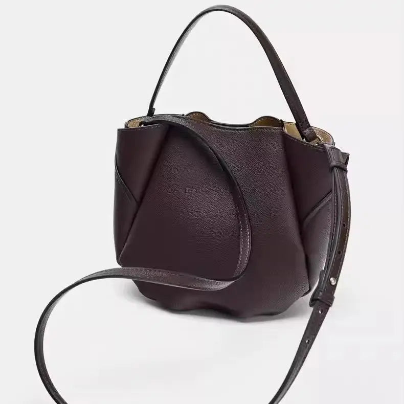 Structured Bucket Shoulder Bag
