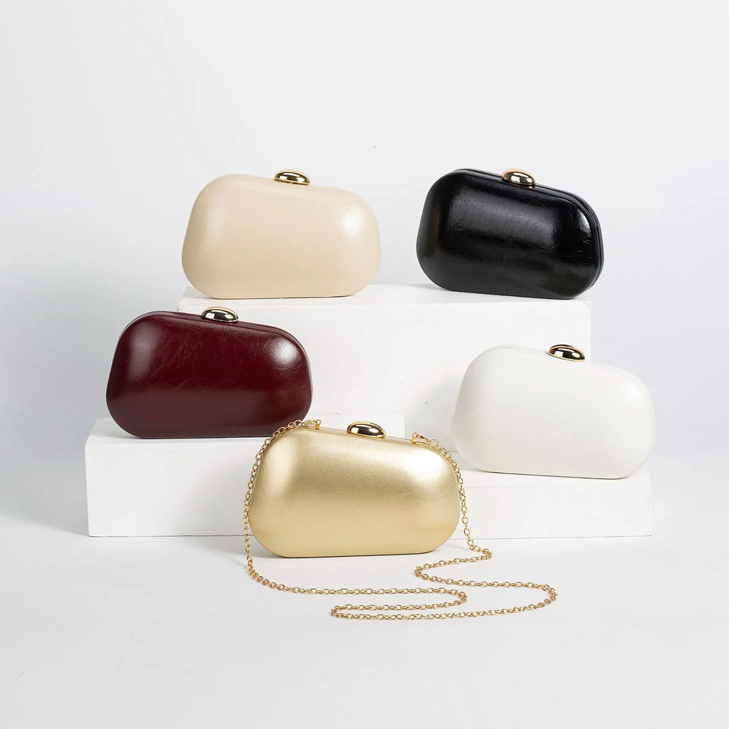 Rounded Box Clutch Bag