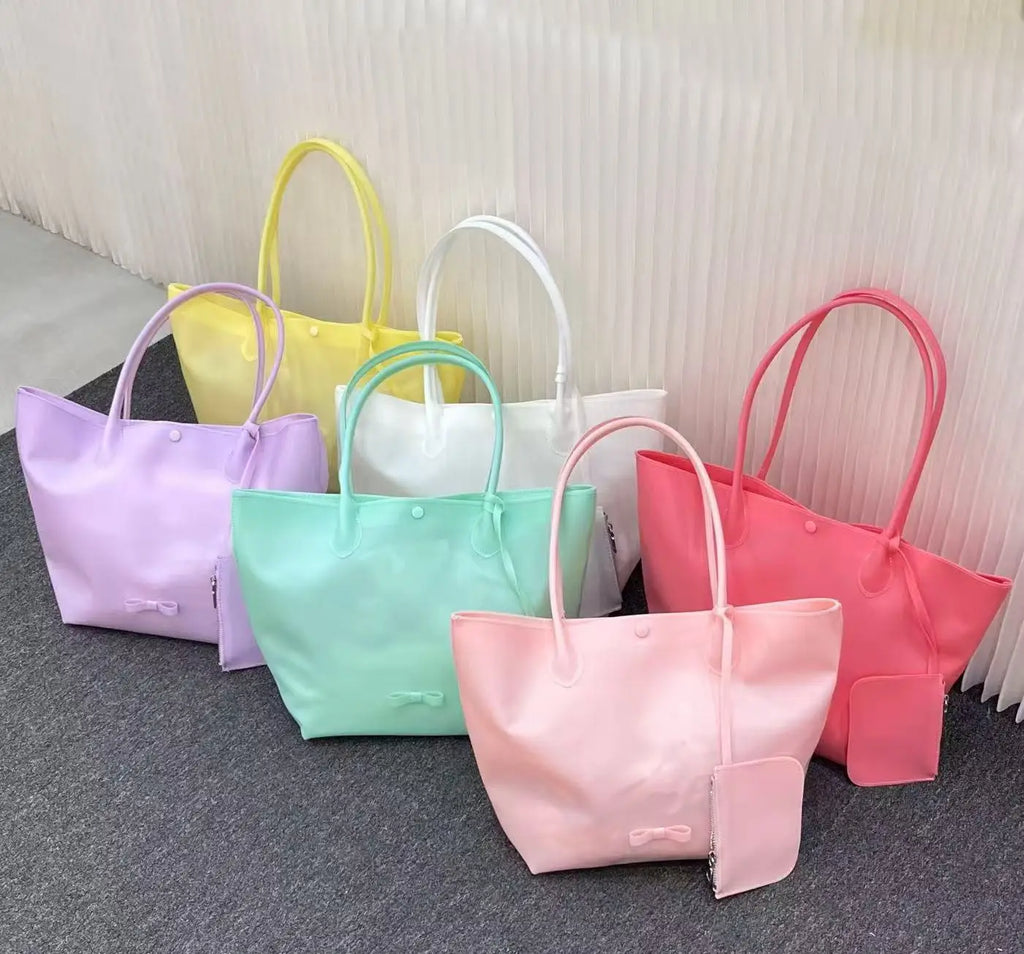 Smooth Double-Handle Tote Bag