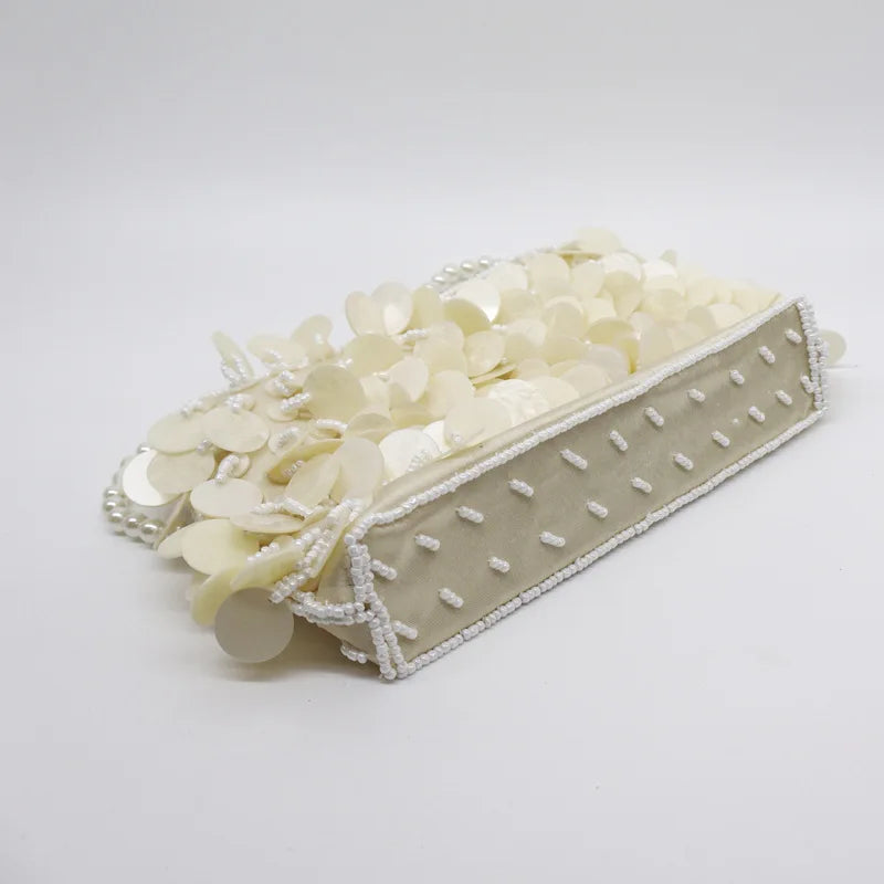 Disc Fringe Evening Bag