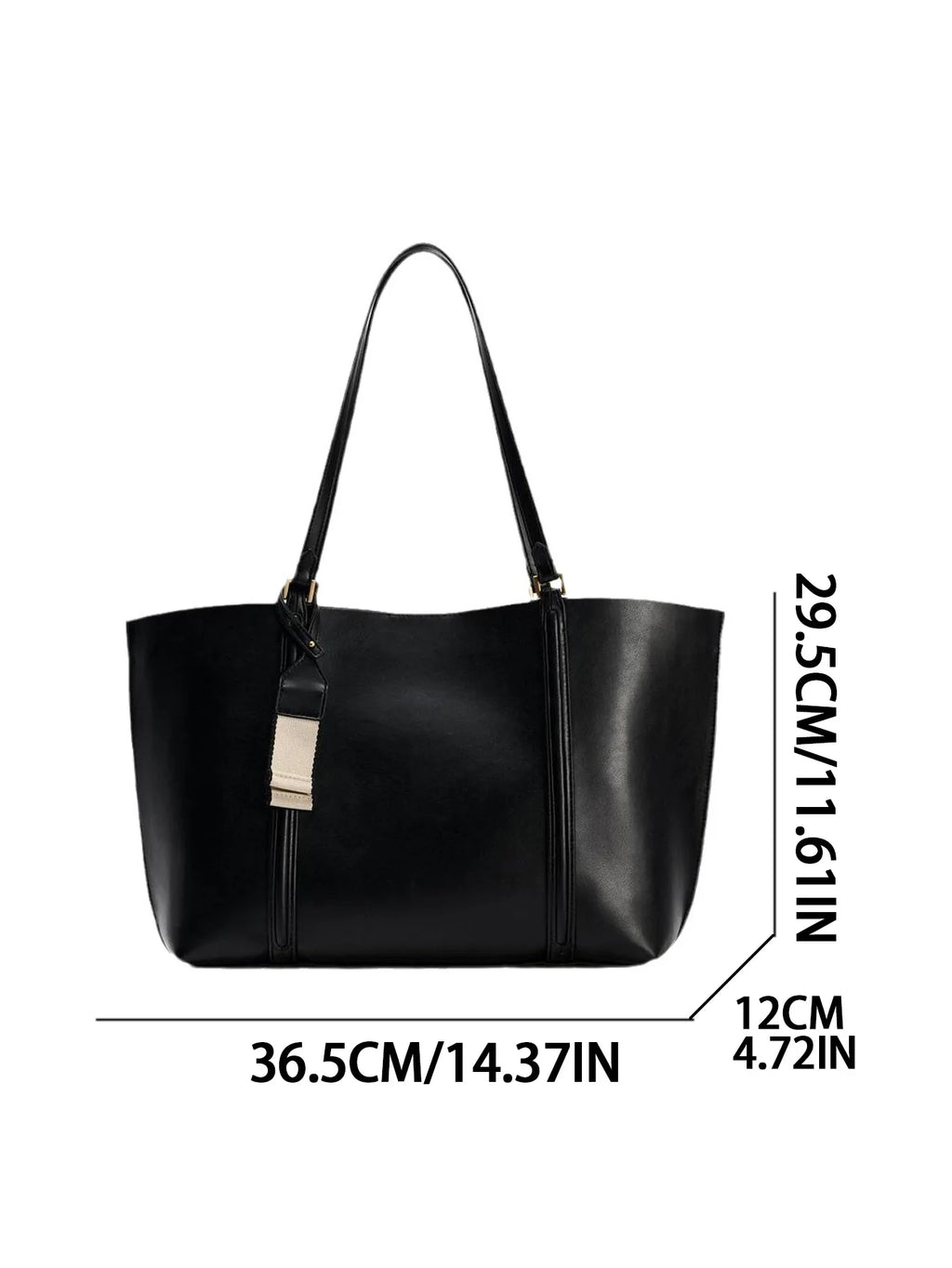 Curved-Panel Tote Bag