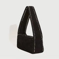 Studded Strap Hobo Bag