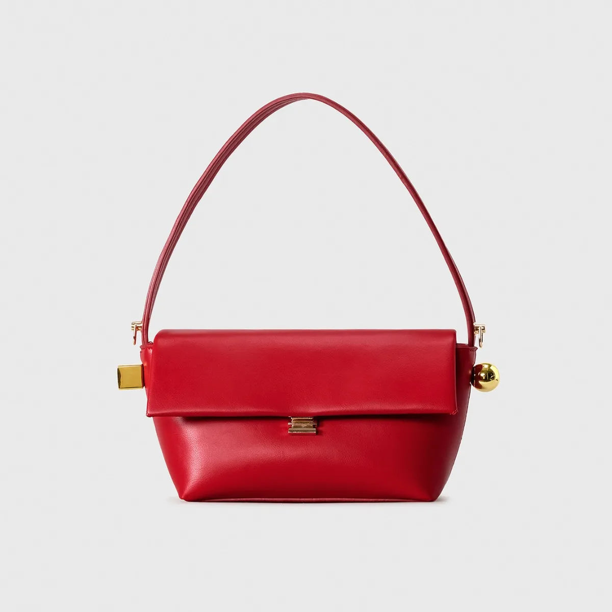 Structured Flap Shoulder Bag