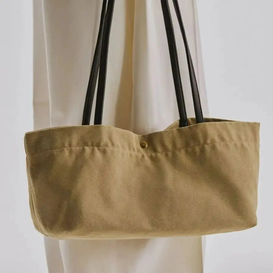 Wide Double-Strap Tote Bag