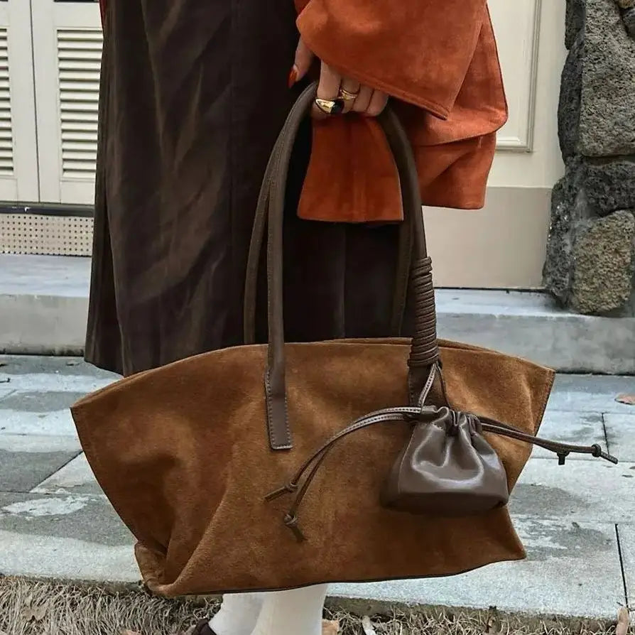 Winged Shoulder Tote Bag
