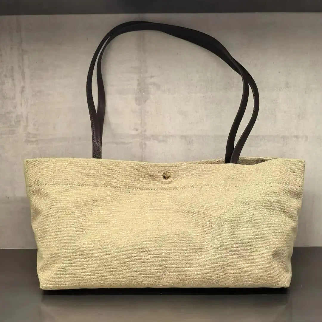 Wide Double-Strap Tote Bag