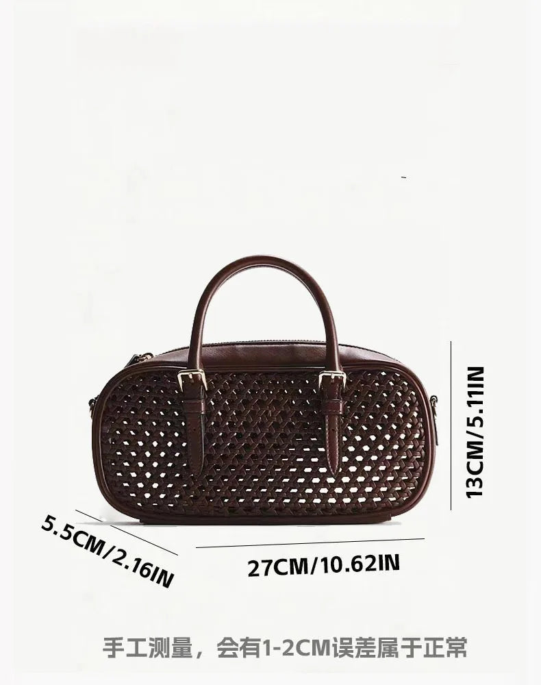 Cutout Bowling Shoulder Bag