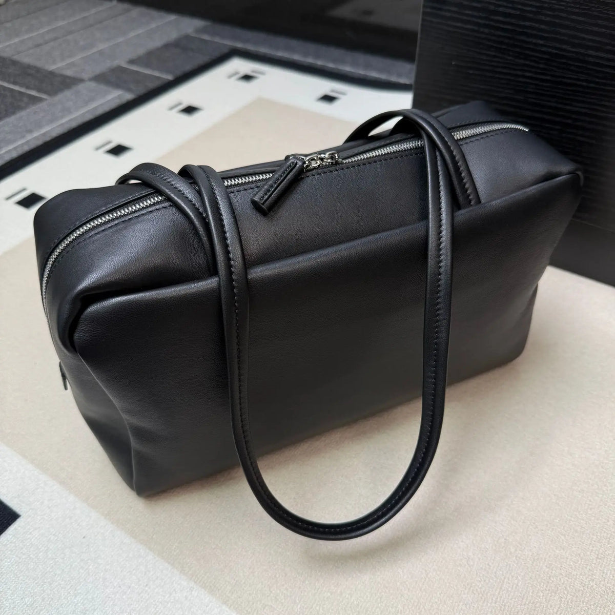 Rectangular Boston Shoulder Bag