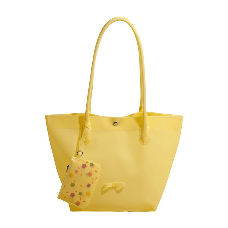 Smooth Double-Handle Tote Bag