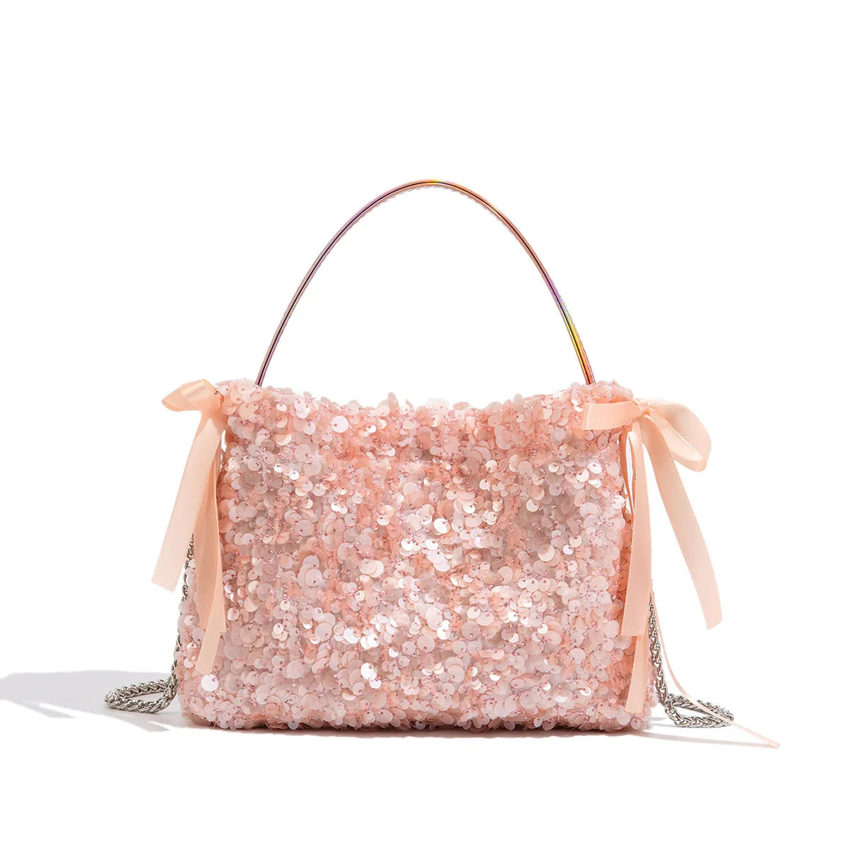 Sequin Chain Evening Bag