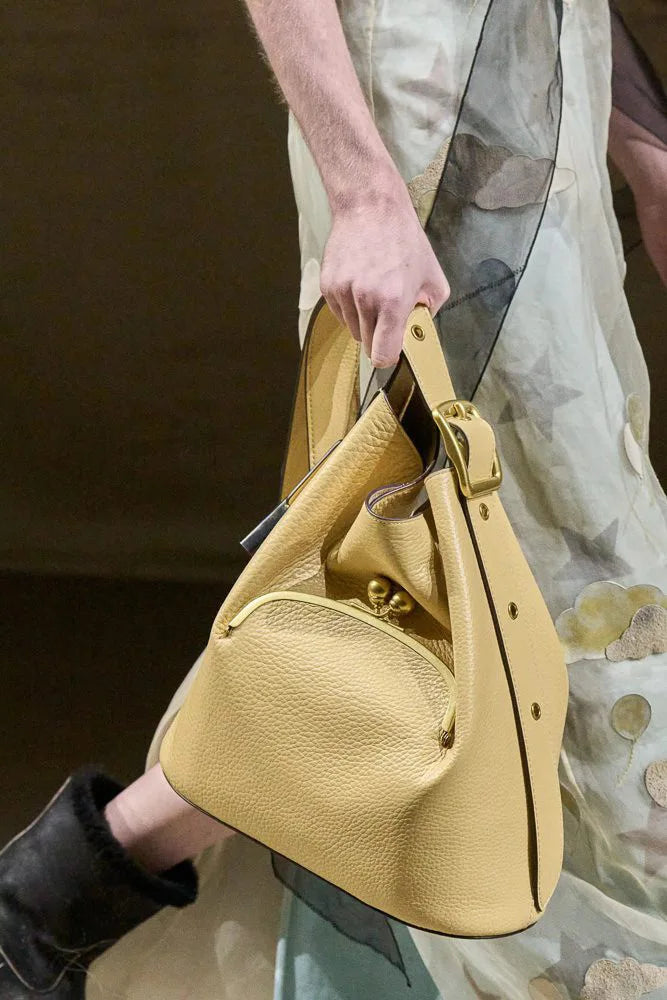 Curved Top-Handle Bag