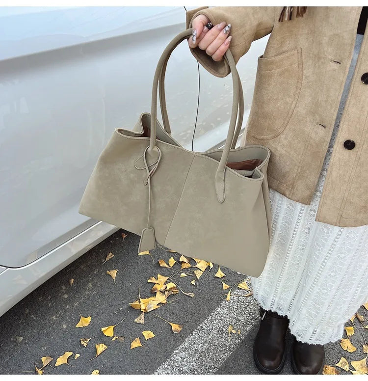 Winged Shoulder Tote Bag