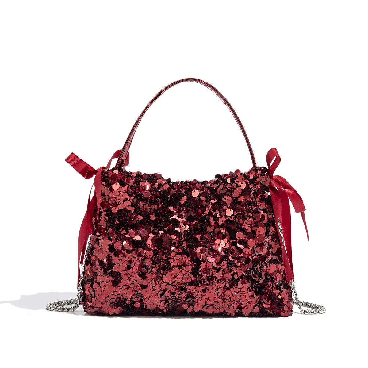 Sequin Chain Evening Bag