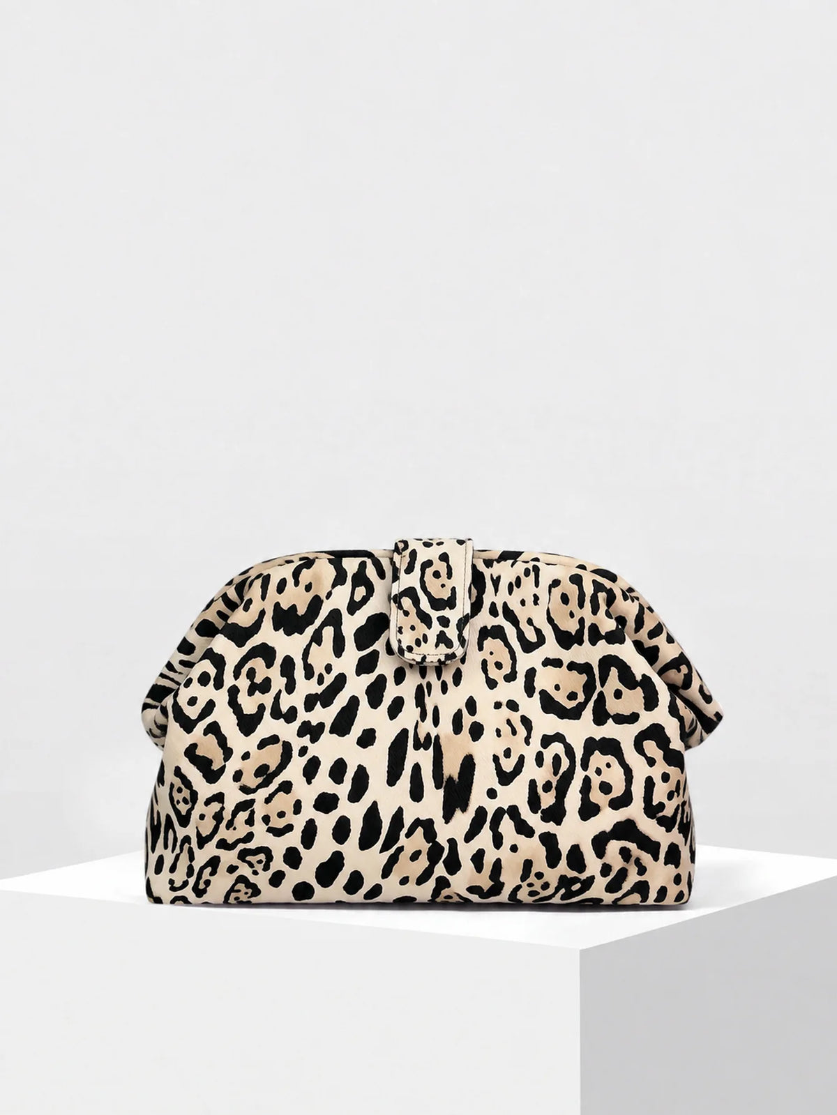 Tiger-Stripe Pouch Clutch